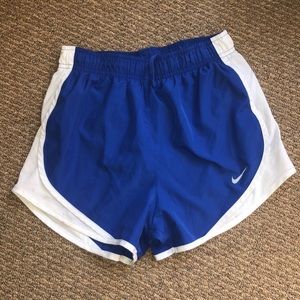 Nike Blue and White Shorts